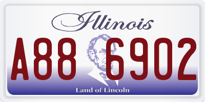 IL license plate A886902