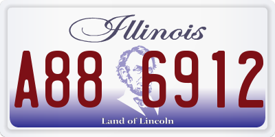 IL license plate A886912