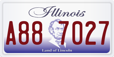 IL license plate A887027