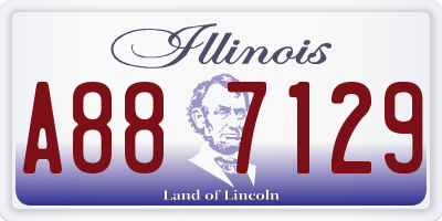 IL license plate A887129