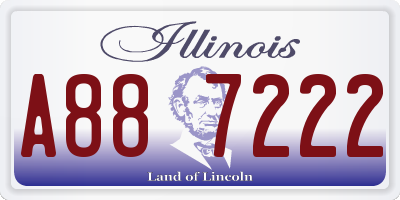 IL license plate A887222