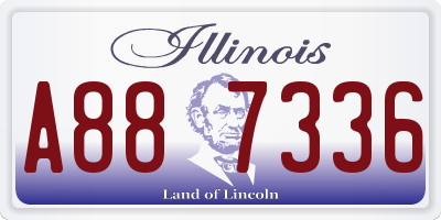 IL license plate A887336