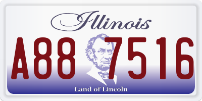 IL license plate A887516