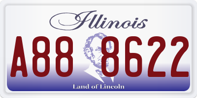 IL license plate A888622