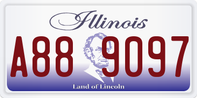 IL license plate A889097