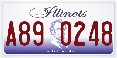 IL license plate A890248