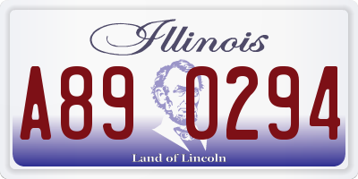 IL license plate A890294