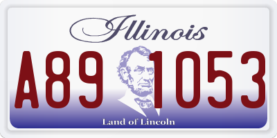 IL license plate A891053