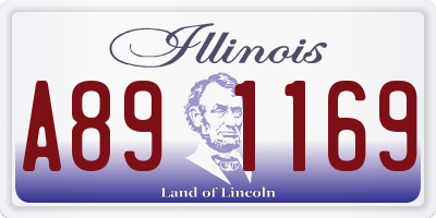 IL license plate A891169