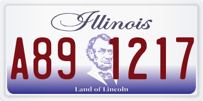 IL license plate A891217