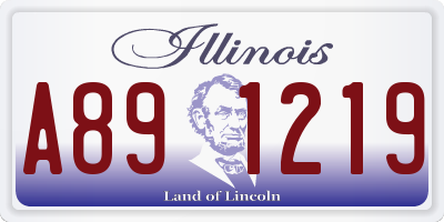IL license plate A891219