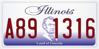 IL license plate A891316