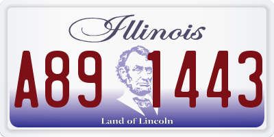 IL license plate A891443