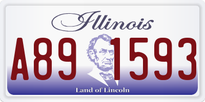 IL license plate A891593