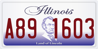 IL license plate A891603