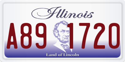 IL license plate A891720