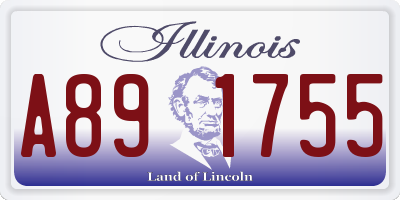 IL license plate A891755