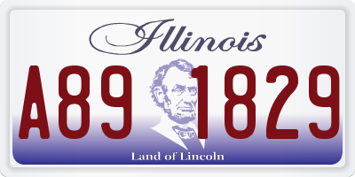 IL license plate A891829