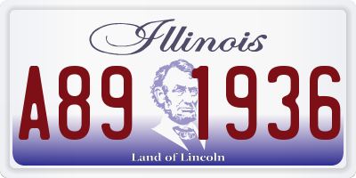 IL license plate A891936