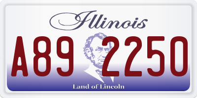 IL license plate A892250