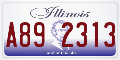 IL license plate A892313