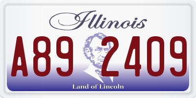 IL license plate A892409