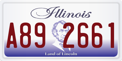 IL license plate A892661