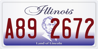 IL license plate A892672