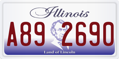 IL license plate A892690