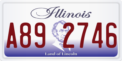 IL license plate A892746