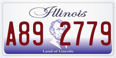 IL license plate A892779