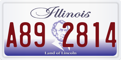 IL license plate A892814