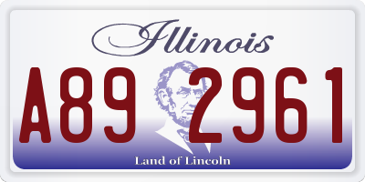 IL license plate A892961