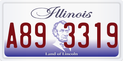 IL license plate A893319