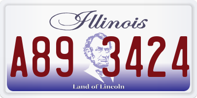 IL license plate A893424