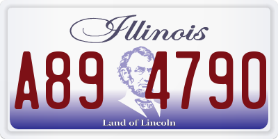 IL license plate A894790