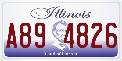 IL license plate A894826