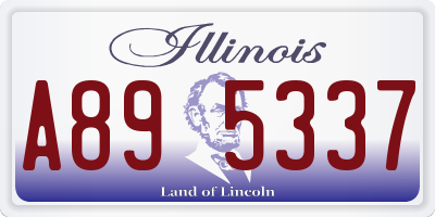 IL license plate A895337