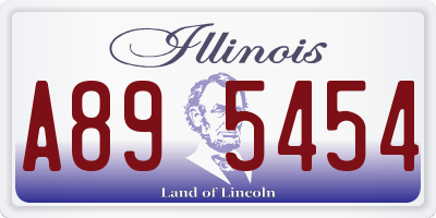 IL license plate A895454