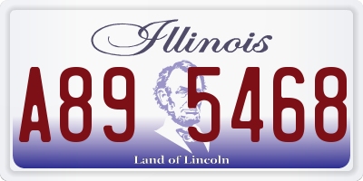 IL license plate A895468