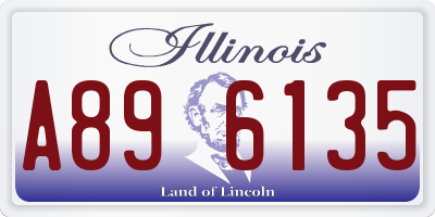 IL license plate A896135