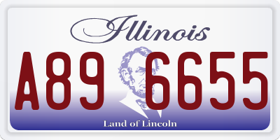 IL license plate A896655