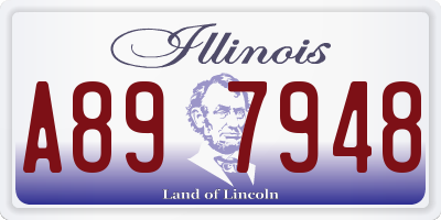 IL license plate A897948