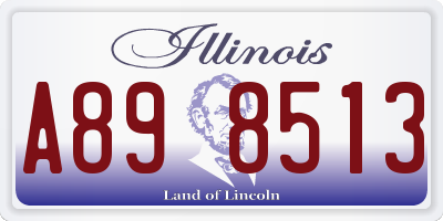 IL license plate A898513