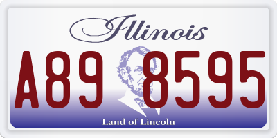IL license plate A898595