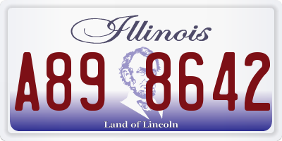 IL license plate A898642