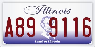 IL license plate A899116
