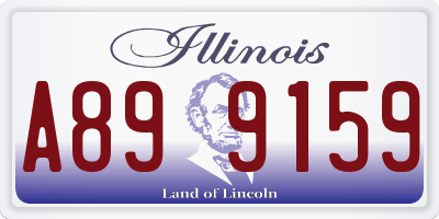 IL license plate A899159