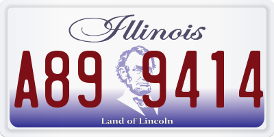 IL license plate A899414