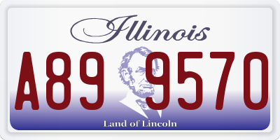 IL license plate A899570
